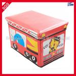 Fashional PU Cartoon Bus Storage Ottoman