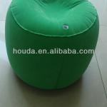 Cheap Inflatable Air round stool in flock PVC fabric at sale, foot stool