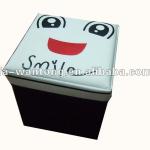 folding storage stool box storage stool & ottoman-ST-032