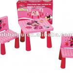 plastic kids table and stool