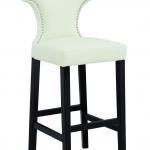 rubber leather backed wooden bar stools-DO-6091