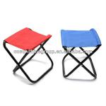Folding portable metal camping stool