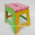 Colorful plastic folding stool-019011