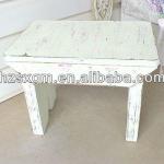 Natural Wood Vintage Antique Painted Foot Stool