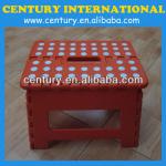 Plastic folding stool