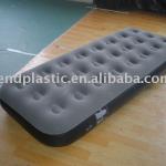 inflatable flocked pvc single bed