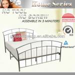 king Antique brass bedroom metal bed