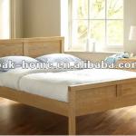 oak wood bed-