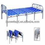 cheap 10 legs metal four layers folding bed with wooden fabric board Z-01