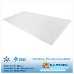 New Adult Small Double Size 3 Inch Beige Memory Foam Mattress Topper