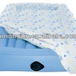 Air Mattress In Blue with sheet, inflatable beds with cover sheet, air beds for kids