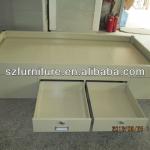Ship Furniture bed,Galvanized Steel Metal marine furniture single bed with double under drawers,anti-rust single bed-TC-623
