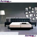 mstars-220 2013 new design comfortable king size leather bed latest bed design