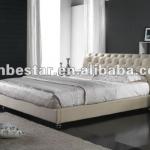 High quality bedroom furniture soft leather bed