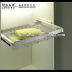 Furniture hardware wardrobe sliding wire baskets guangzhou
