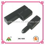 Zinc alloy door hinges, black color pivot and mount