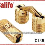180 DEGREE 12mm Cabinet hinge door brass hinges-C139