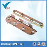 Zinc plating hinged storage bed folding bed hinge