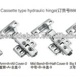 Cassette type hydraulic hinge