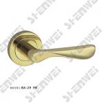 BA-29 PB brass door handle on rose