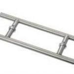 T bar hollow pipe stainless steel glass door pull handle