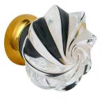 UK handmade high quality Glass Whirl Cabinet Knob