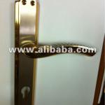 Noktali - door handle with stainless steel plate