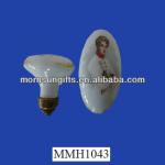 White ceramic customized handmade porcelain door knobs-MMH1043