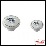 Hand painted kitchen wholesale ceramic cabinet knobs