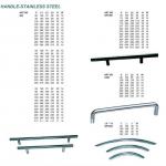 T-bar stainless steel furniture handles