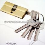 double open brass lock cylinder-pg126