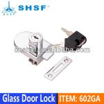 Zinc-alloy Chrome-plated Glass Door Lock for Bathroom Door 602GA-602GA