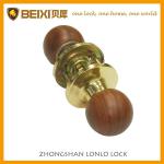 ANSI Standard Wood Polished Brass Finish Tubular Passage Ball Different Kinds Of Locks-D672-PS-WHPB