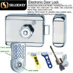 Cylinder lock keyless electric magnetic rim lock,auto-lock,digital and card, high quality,best brand-LY1202-kp11