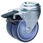 75mm twin wheel caster