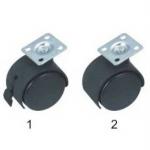 40mm Nylon Furniture Caster Wheel With Plate