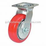 Korea type polyurethane cast iron caster wheel with radius