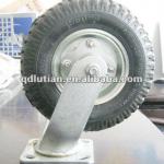 heavy duty caster with pneumatic rubber wheel, heavy duty rubber castor, heavy duty industrial caster-HC0801