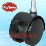 Threaded stem brake nylon cheap small furniture cup casters