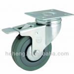 Swivel Furniture Caster With Brake Rubber or PVC wheel-G24