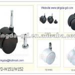 High quality Different types Furniture plastic twin wheel casters from caster wheel factory