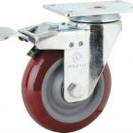 M8 Medium Duty Type Double Ball Bearing Total Brake Type pvc furniture casters