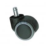 PU on nylon twin wheel furniture caster