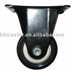 Rigid black PU caster-KAIL