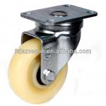 medium duty double brake swivel castors casters wheels high strength plastic-j2-nylon