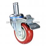 The new product of 4 inch Medium Duty Red wheel, with PVC wheel PP center, ball bearing