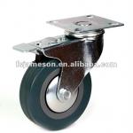 JH3 PVC or rubber pvc casters castors and wheel with total brake-JH3