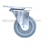 75mm grey TPR Top plate swivel furniture caster