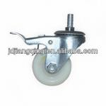 75mm Industrial medium-sized caster made of white pp or pvc