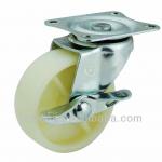 Swivel Furniture Caster White PP Wheel